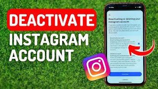 How to Deactivate Instagram Account 2023 Update  Full Guide [upl. by Aehtela471]