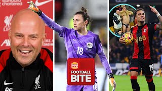 Underwear distraction Aussie nominated for FIFA BEST and a classic Slot joke 🍔 HJ’s Football Bite [upl. by Ob]