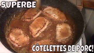 COMMENT FAIRE LES MEILLEURS CÔTELETTES DE PORC EN SAUCE [upl. by Arotak621]