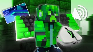 Keyboard  Mouse Sounds ASMR  Cubecraft Skywars Handcam [upl. by Aivad]