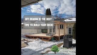 Build a winter deck this year with Greentree Outdoor Living Edmontons Premier Landscapers [upl. by Farhi]