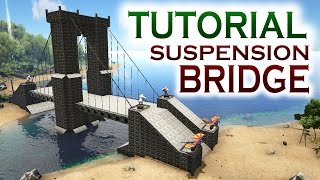 How to build a bridge in ARK Survival Evolved [upl. by Shuman]