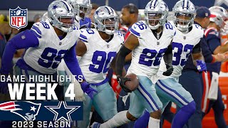 New England Patriots vs Dallas Cowboys Game Highlights  NFL 2023 Week 4 [upl. by Eletnahc]