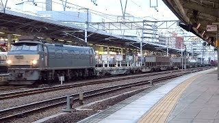 JR貨物 EF6636 貨物列車 1094レ ゼロロク JR東海 名古屋駅 貨物線通過 [upl. by Ahsiym]