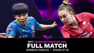 FULL MATCH  Cheng IChing vs Natalia Bajor  WS R32  WTTFrankfurt 2024 [upl. by Alfred125]