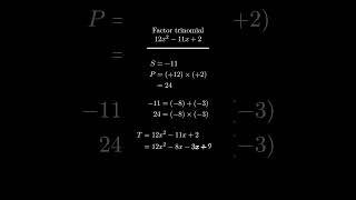 Factoring Trinomials animation maths ai [upl. by Alaecim465]