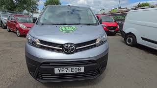 YP71EOB Toyota Proace L2 ICON CRC Fully Electric with 134 bhp in Silver on 12K  FSH [upl. by Boyes]