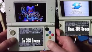 Yabause Sega Saturn Core on Nintendo 3DS NiGHTS into Dreams Retroarch 3DS [upl. by Nylave]