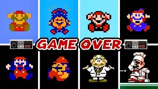 All Mario NES GAME OVER Screens  Official Ports [upl. by Alamaj]