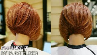 BOB INVERTED  BOB UNDERCUT  BOB HAIRCUT  STUCKED BOB  A LINE BOB  BY IANSTYLIZER [upl. by Polly]