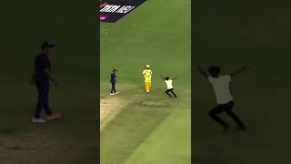 MSD Fan entered into the ground to hug MS Dhoni 🥺❤ cskvsgt ipl2024 msdhoni cricket ipl short [upl. by Ecnarf]