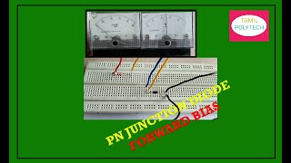 PN JUNCTION DIODE FORWARD BIAS Experiment In Tamil [upl. by Mailli]