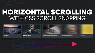 Create a horizontal media scroller with CSS [upl. by Gradeigh]