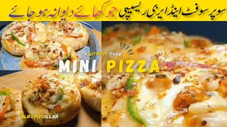 Mini Pizza Recipe🍕Soft and Easy without oven PizzaPizza Dough Recipe Low Cost Pizza [upl. by Elocyn566]