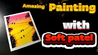 Easy and Simple soft pastel Landscape Painting for Beginners Step by step Tutorial [upl. by Sarid]