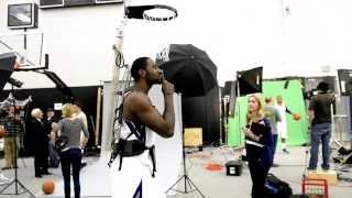 Kings Patterson and rookie McLemore prank Travis Outlaw with dunk [upl. by Llerahc]