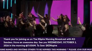 NSpire Mornings LIVE with KD SandersThought quotLord Show Me The Wayquot10124 [upl. by Ben]