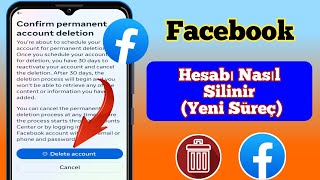 Facebook Hesabı Nasıl Silinir Yeni İşlem  Facebook Hesabını Sil [upl. by Dixil]