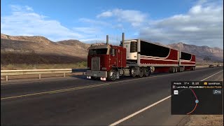 long trip with slav jerrys N14 Celect plus mod l American Truck Simulator l Kenworth K100 [upl. by Kwabena]