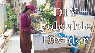 How I Make my Foldable Divider  Painting my Dividers  Life of a Lady Carpenter roomdividers [upl. by Fortin]