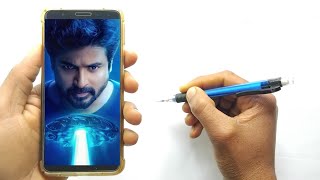 Ayalaan movie Sivakarthikeyan drawing Outline Tutorial [upl. by Yak691]