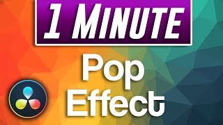 Davinci Resolve  How to do ANIMATED Pop Effect [upl. by Eissak]