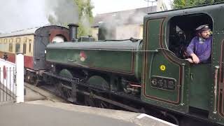 Steam arrival at Staverton  South Devon railway 2024 [upl. by Engel]