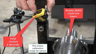 Dynamic balancing machine  Photosensor adjustment [upl. by Spracklen162]