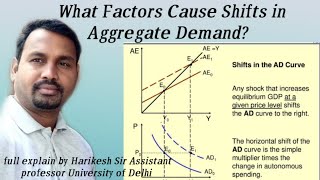 Aggregate demand curveWhat Factors Cause Shifts in Aggregate Demand UGC NETPGTHarikesh sirdu [upl. by Eenrahc]