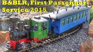 LGB  BampBLR First Passenger Service G Scale Garden Railway [upl. by Gio]