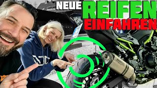 Neuen Reifen einfahren  Kawasaki Z900 [upl. by Cecilius]