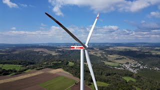 Windpark Reichenbach  2 von 3 Vestas V162 fertig errichtet [upl. by Kyd]