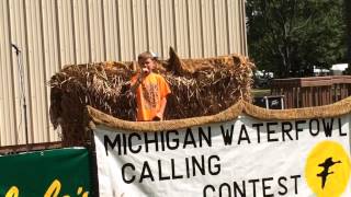 Listen to duck calling champion at Saginaw Bay Waterfowl Festival [upl. by Owiat]