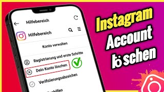 Wie kann ich ein Instagram Profil löschen  2 Konto bei Instagram löschen [upl. by Tterrag234]