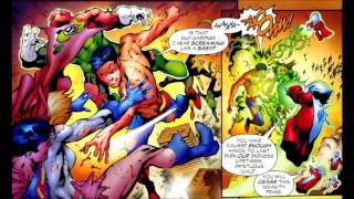 Superboy Prime vs Heroes Green Lantern Corp Sinestro Corp AntiMonitor etc [upl. by Annaili319]