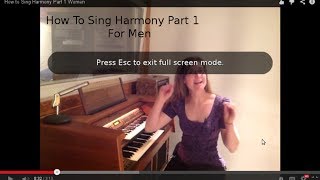 How to Sing Harmony Part 1 Men [upl. by Kcirttap]