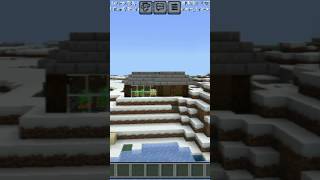 Snowy starter house ytshorts minecraft trending viralytvideo [upl. by Anitaf]