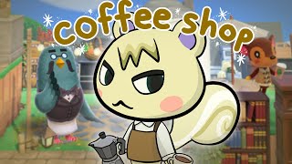 Building Marshals Coffee Shop In Animal Crossing New Horizons [upl. by Akeihsat372]