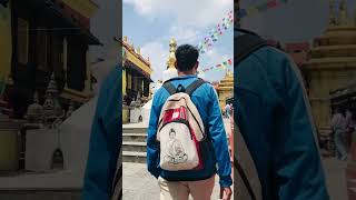 Swayambhunath temple travel nature vlog minivlog shortsvideo tranding youtubeshorts viral [upl. by Arised]