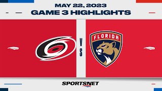 NHL Eastern Conference Final Game 3 Highlights  Hurricanes vs Panthers  May 22 2023 [upl. by Twyla]