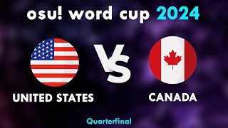 osu World Cup 2024 Quarterfinals United States vs Canada [upl. by Cassondra]