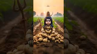 Potato Se Banaya Gaya Bholenath 🙏 short Bholenath potato cute [upl. by Halimeda]