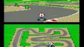 Mario Kart Wii Retro Track Comparison  SNESGBA To Wii [upl. by Nywroc]