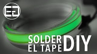 How To Solder EL Tape  Ellumiglowcom [upl. by Etteloc]