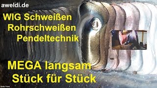 Pendeltechnik sicher und langsam lernen mit einem Schweißkurs für Rohrschweißer YouTube Video FHD [upl. by Lenssen]