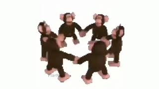 10 HOURS Happy Monkey Circle meme [upl. by Yllen]