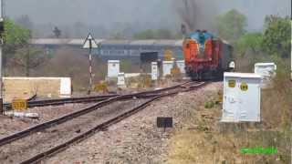 GY twin WDM3A BALDIEs high speed blast  Howrah Amravathi express  ALNAVAR  Indian Railways [upl. by Ajad4]