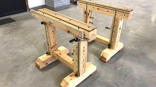 Multifunctional Sawhorses and Mini Workbench [upl. by Scully]