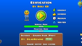 Hardest 4 Star  Edification by Roli GD  Geometry Dash [upl. by Eimmit554]