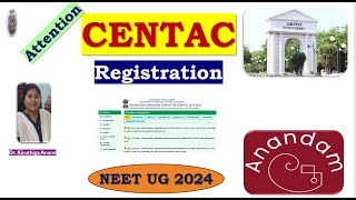 CENTAC 2024 Registration MBBS BDS BAMS BVScampAH neetug2024 centac mbbs application igmc pims [upl. by Solhcin130]